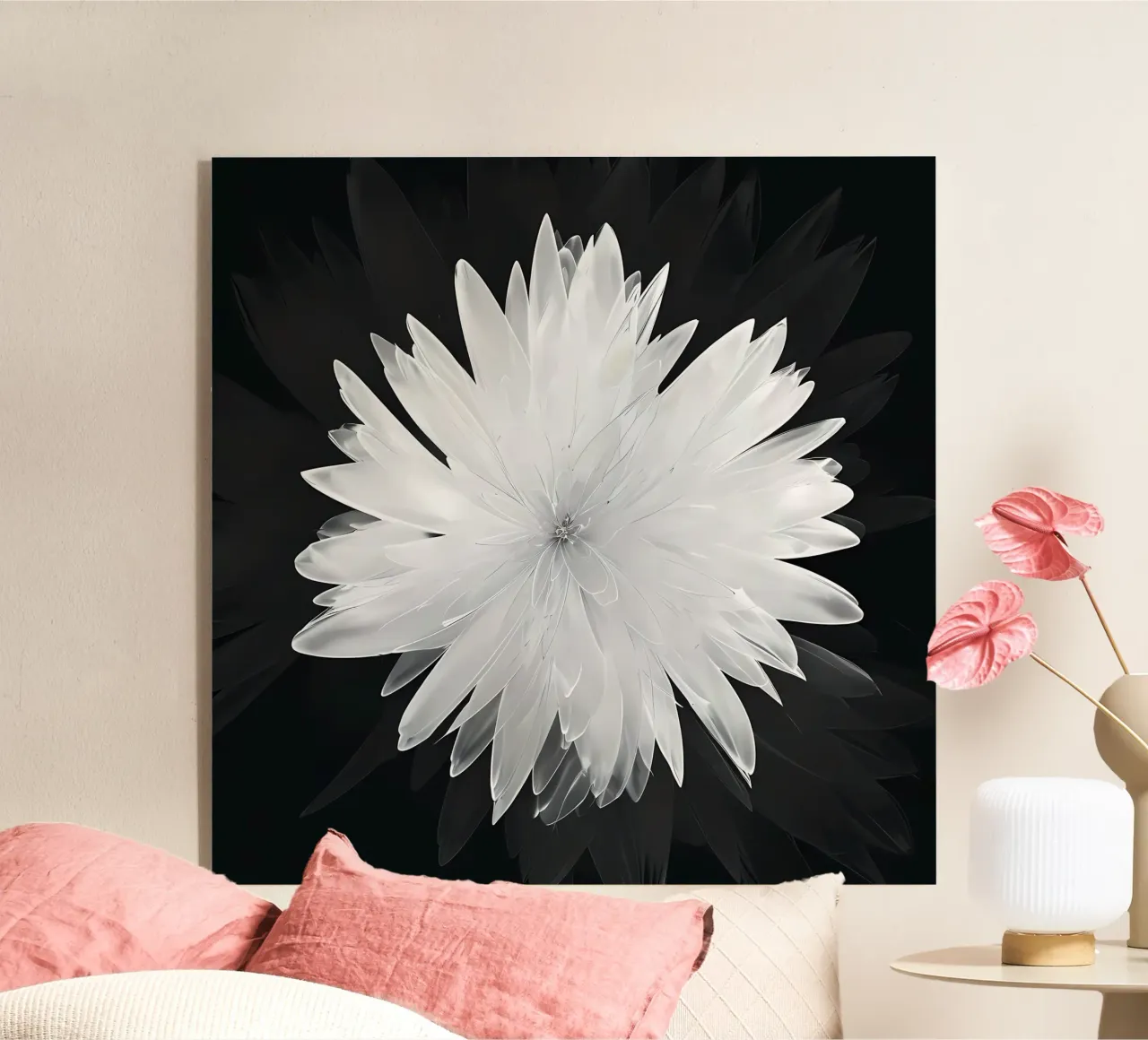 Fiore monocromatico plexiglass da Artistic-shop