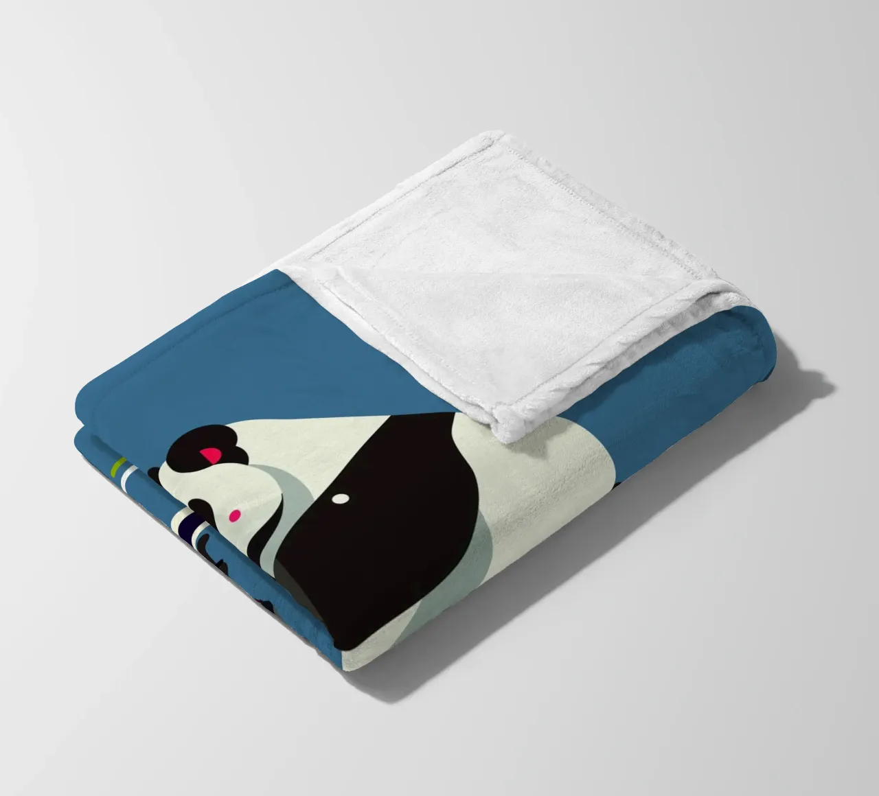 Un panda più simpatico su uno scooter colorato coperta in pile da namosh
