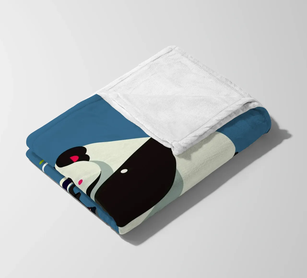 Un panda più simpatico su uno scooter colorato coperta in pile da namosh