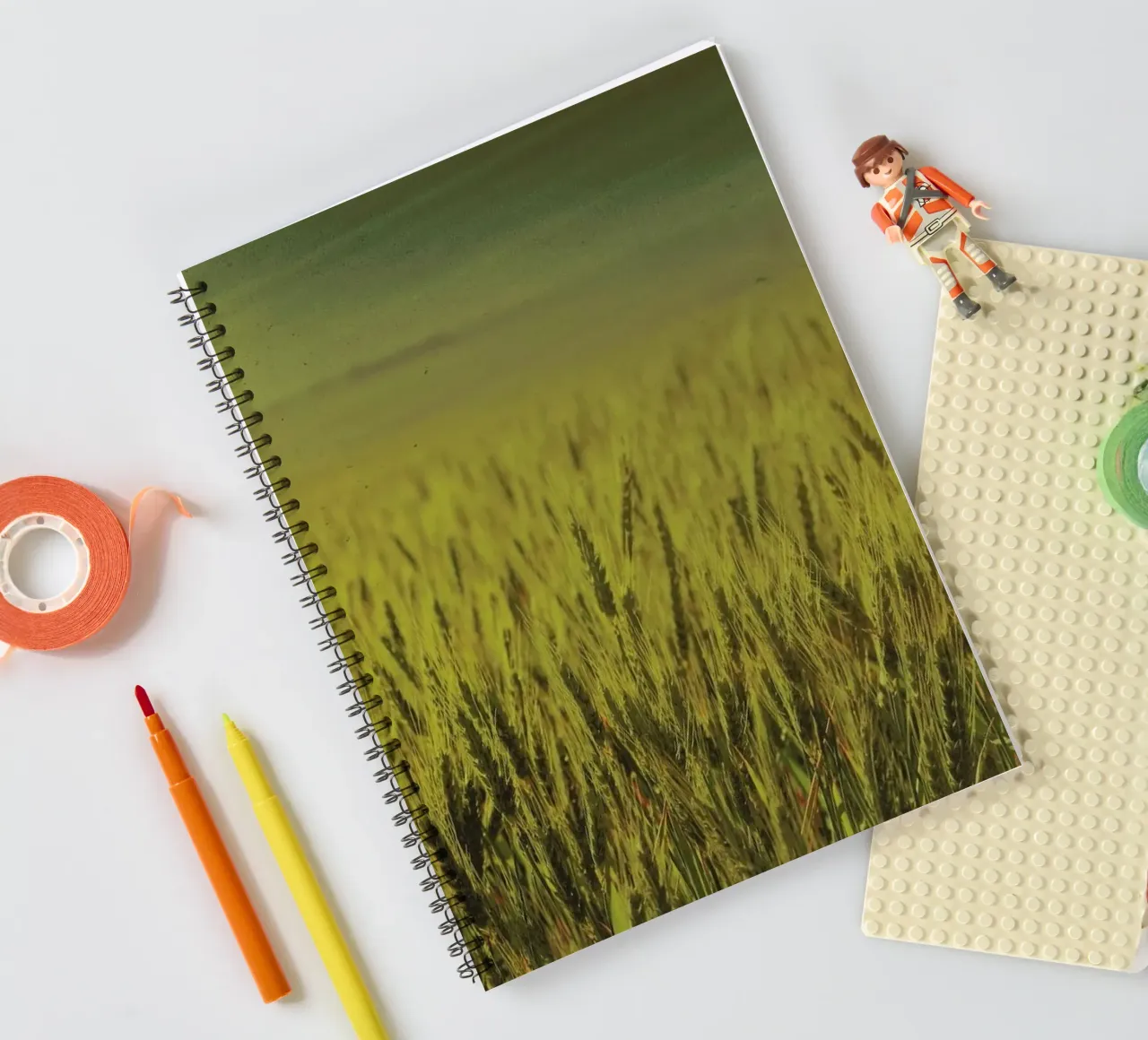 Wheat in Concordia spiral notebook by Emma Zoe Brew