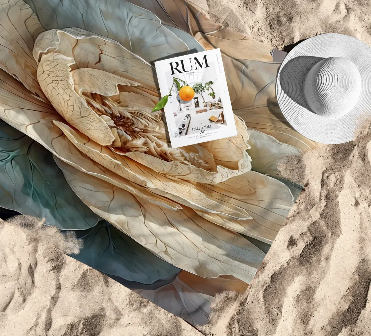 Bloom of Serenity beach towel by Artistic-shop