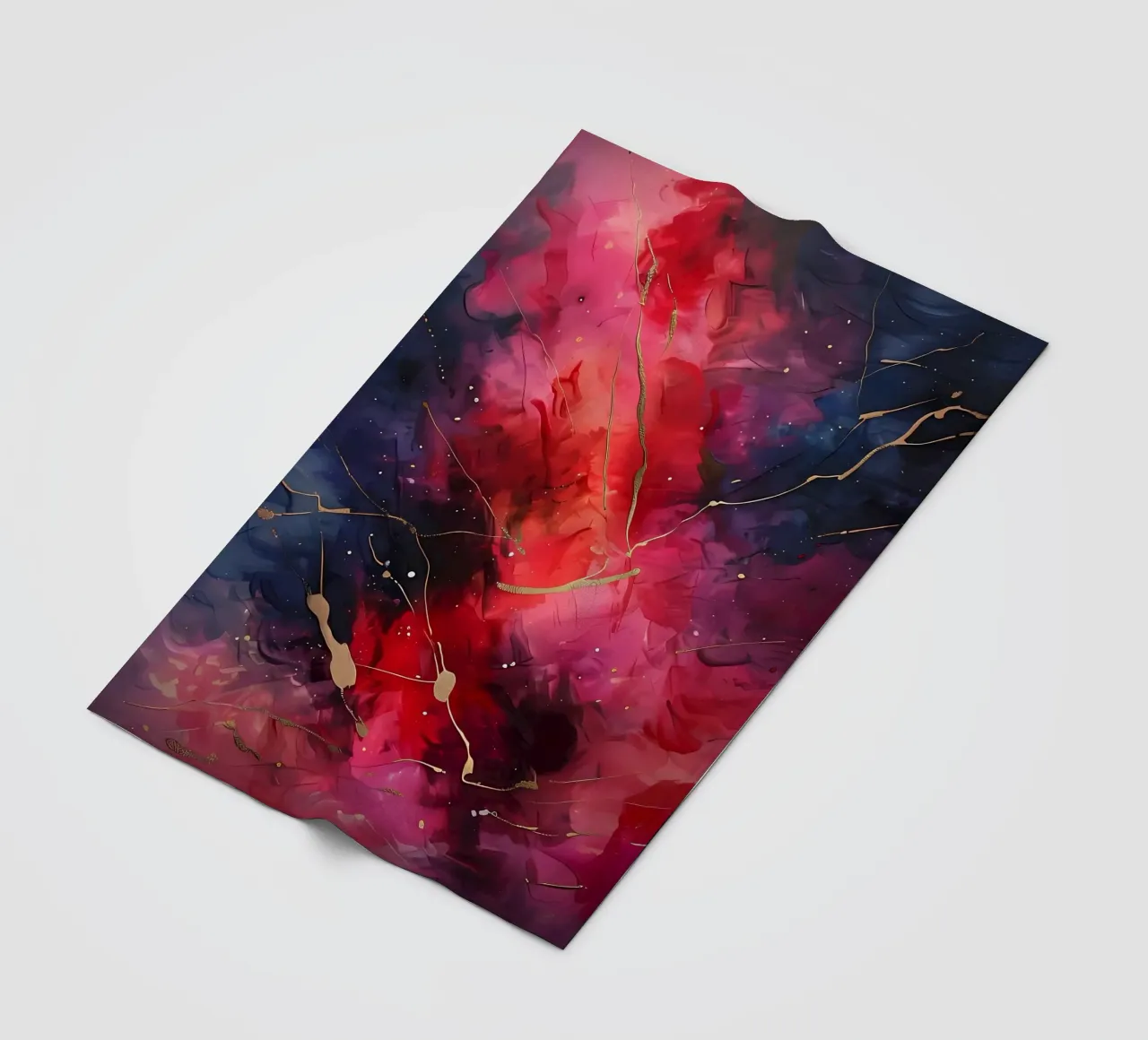 Kosmische dans fleecedeken van Artistic-shop