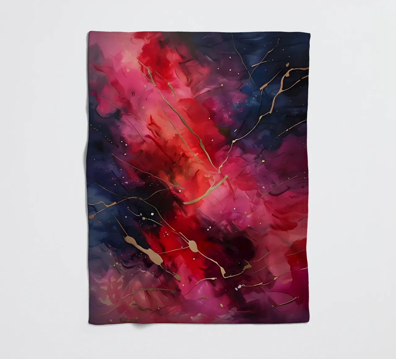 Kosmische dans fleecedeken van Artistic-shop