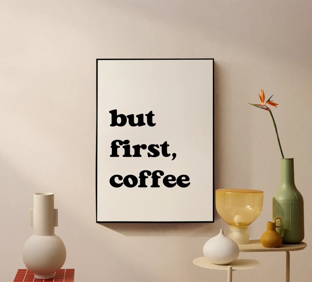 but first, coffee plexiglass da LisaArtes