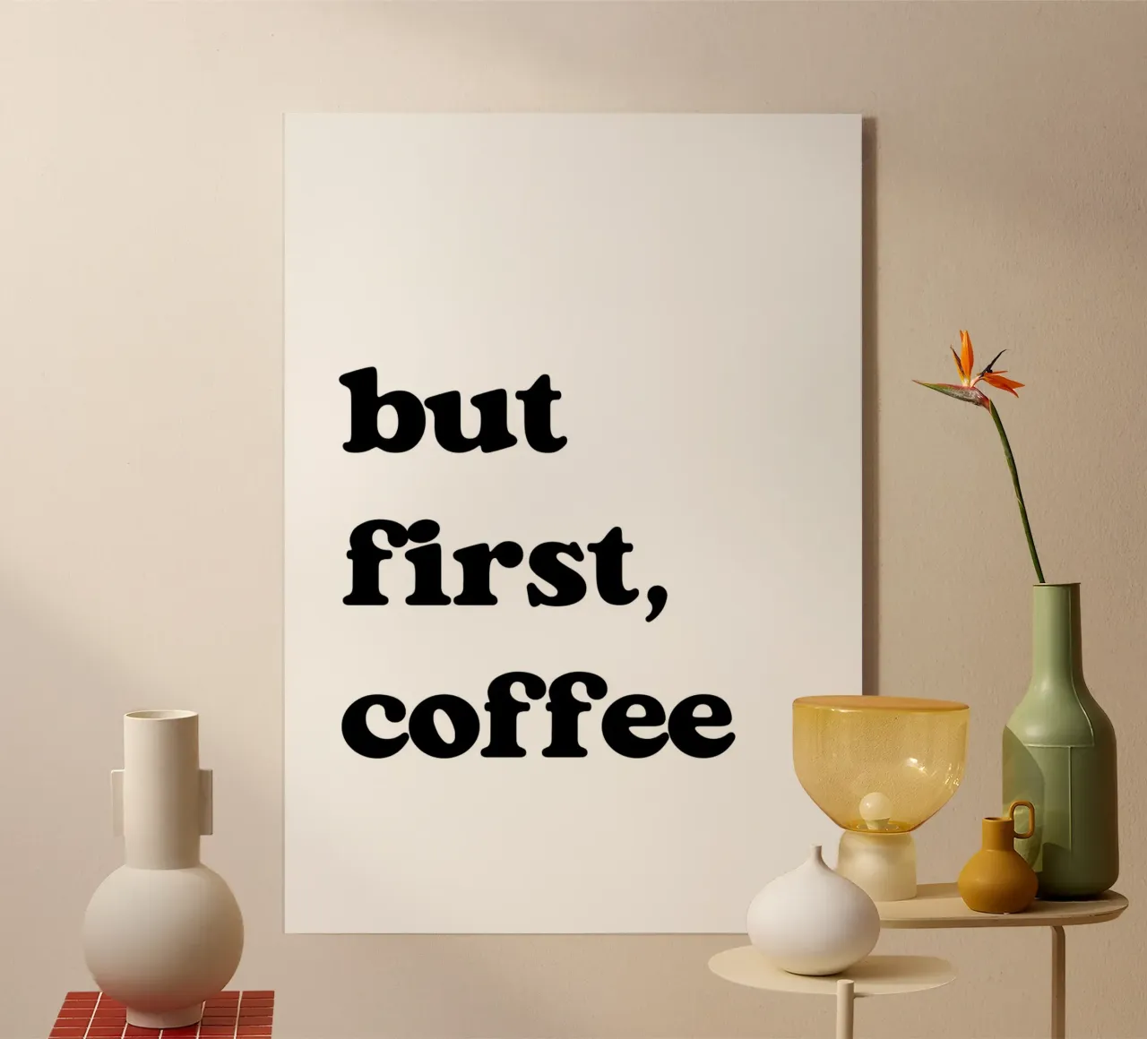 but first, coffee plexiglass da LisaArtes