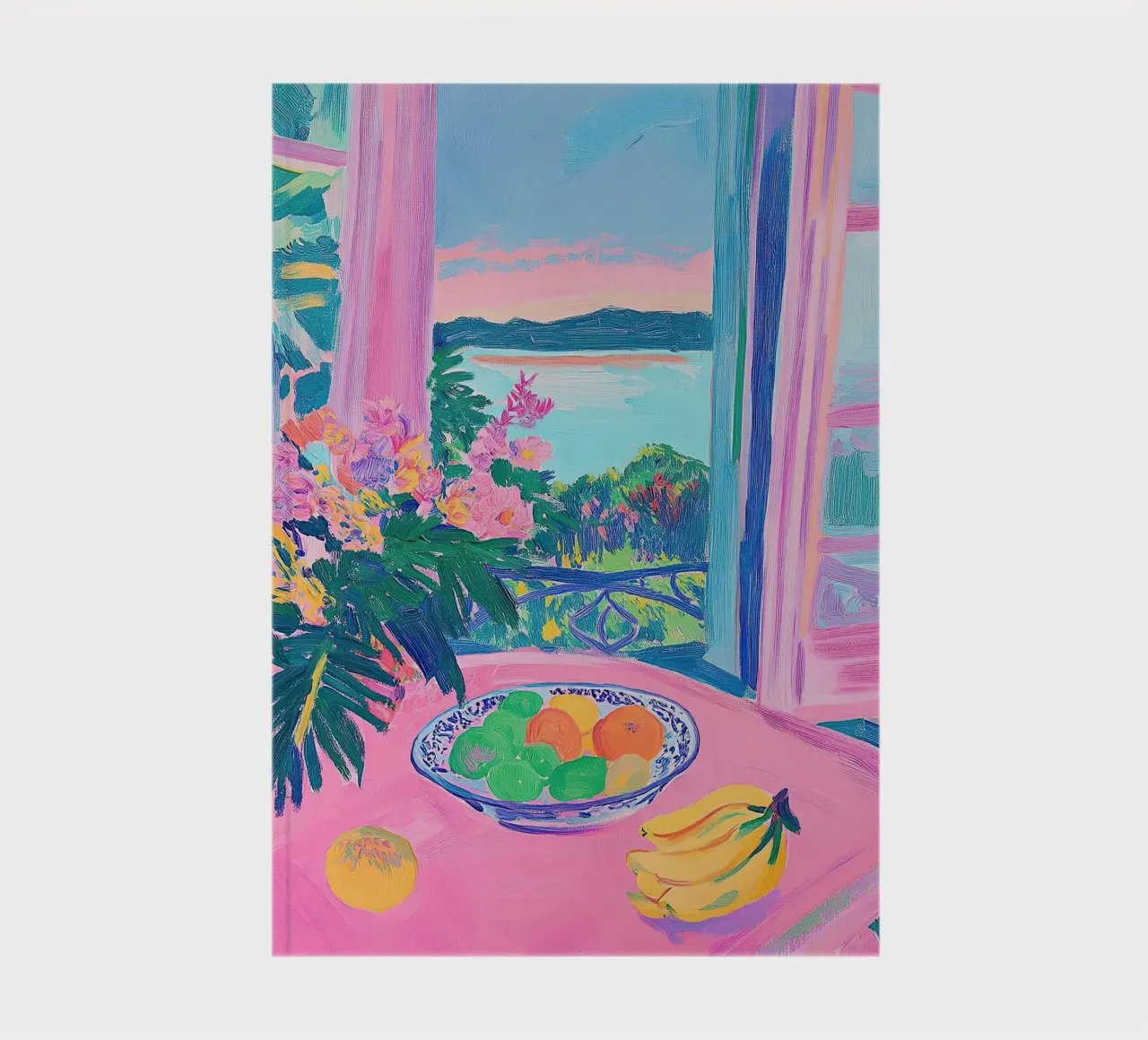 Open Window Pink notebook by Euphoria Theresa