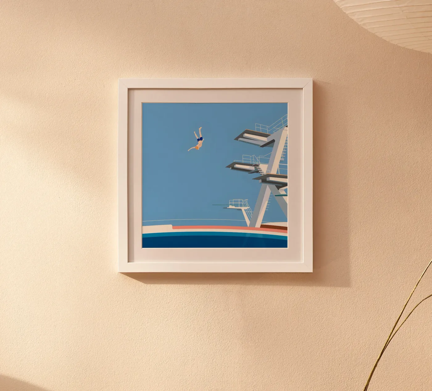 Diving Competition poster van Louie Robertson