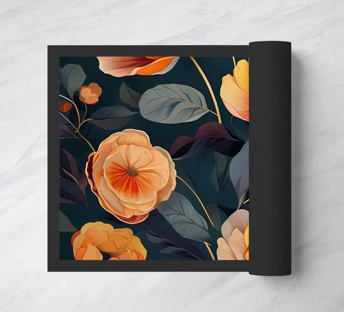 Opulent Peonies doormat by Artistic-shop
