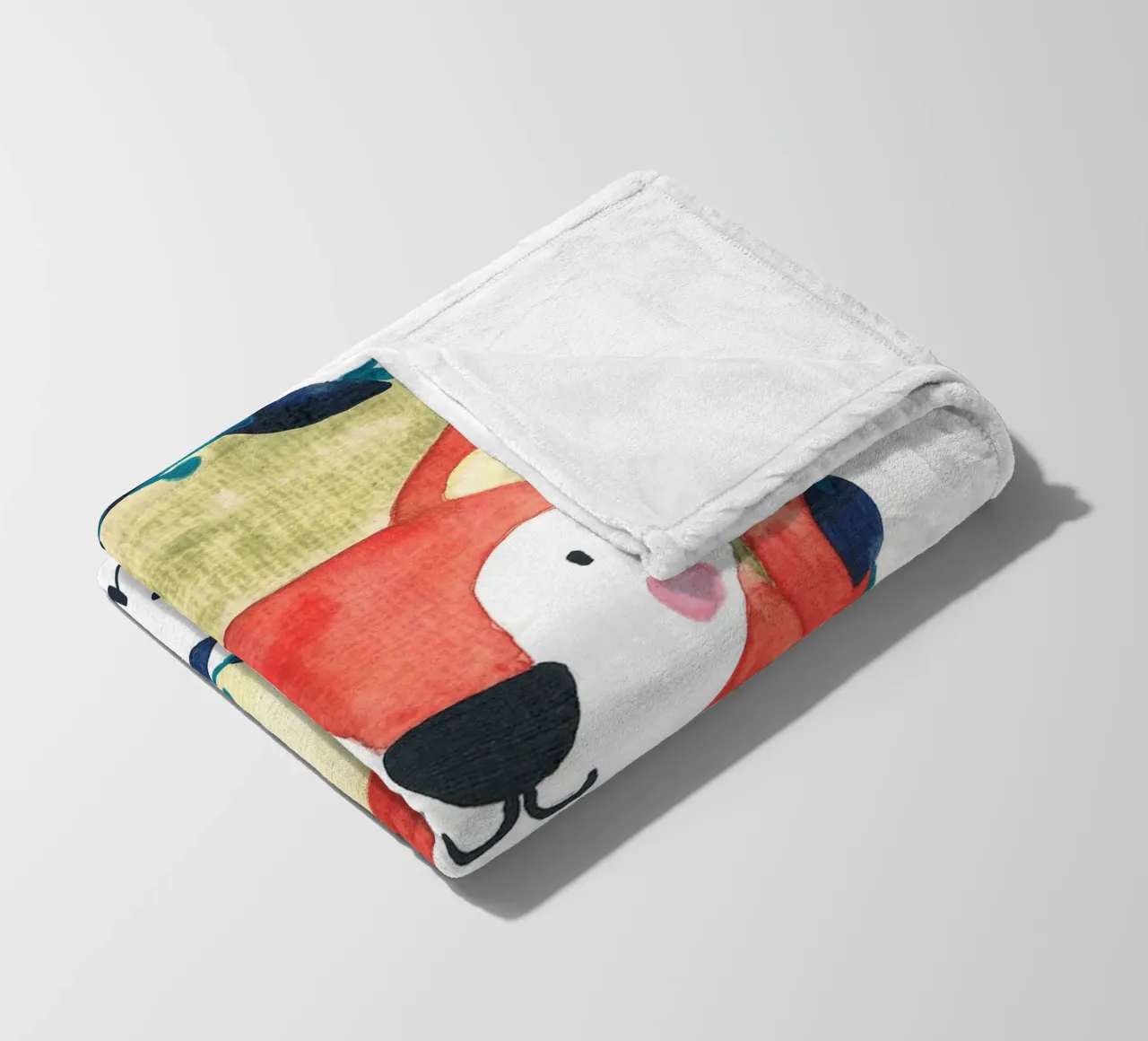 Kleiner Fuchs Portrait mit Name coperta in pile da BAINAI KIDS