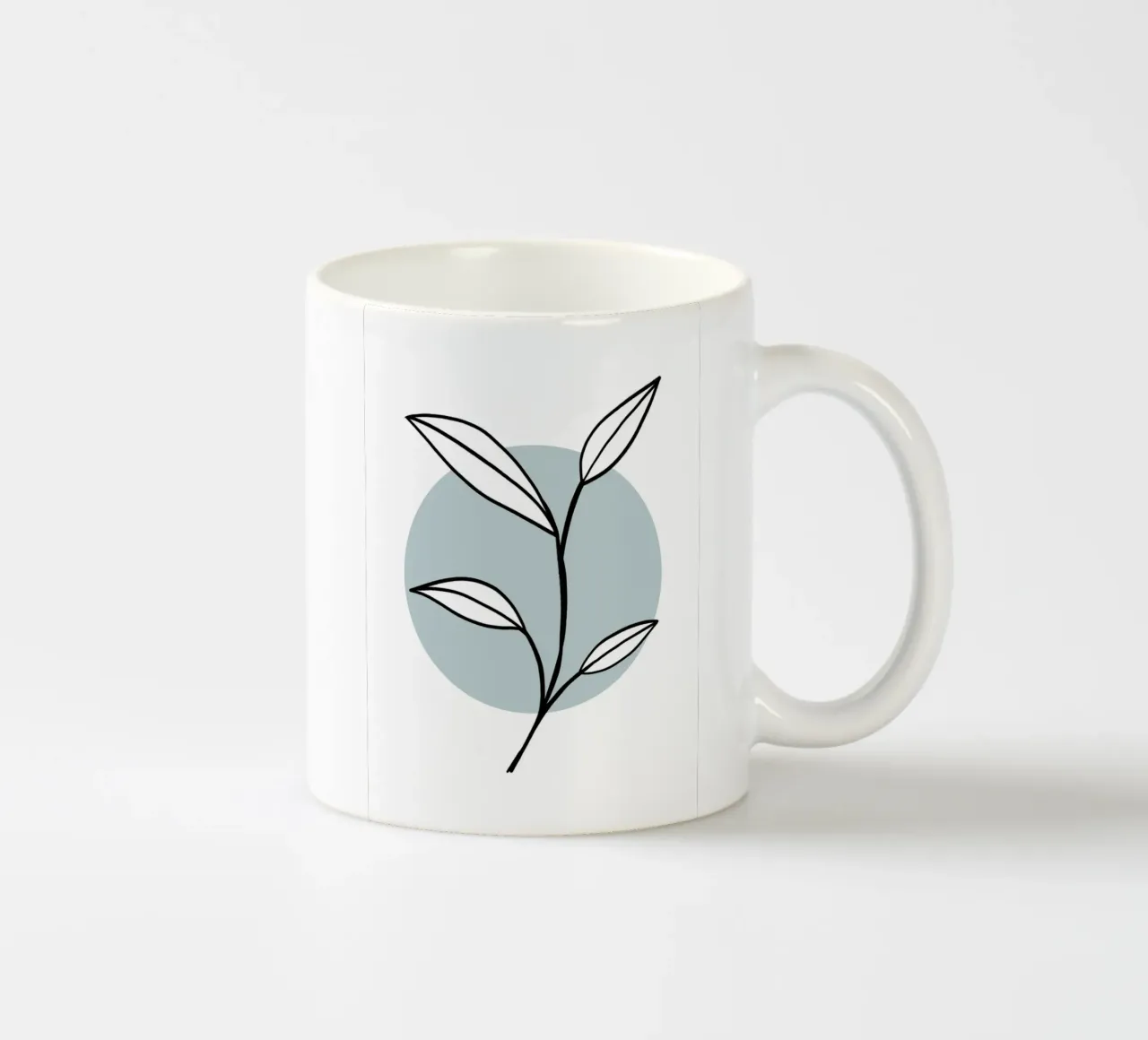 Twig blue - Line Art tazza in ceramica da BAINAI