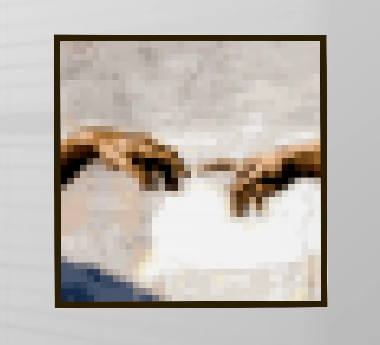 Pixeled Hands backlit folie van Pixeled