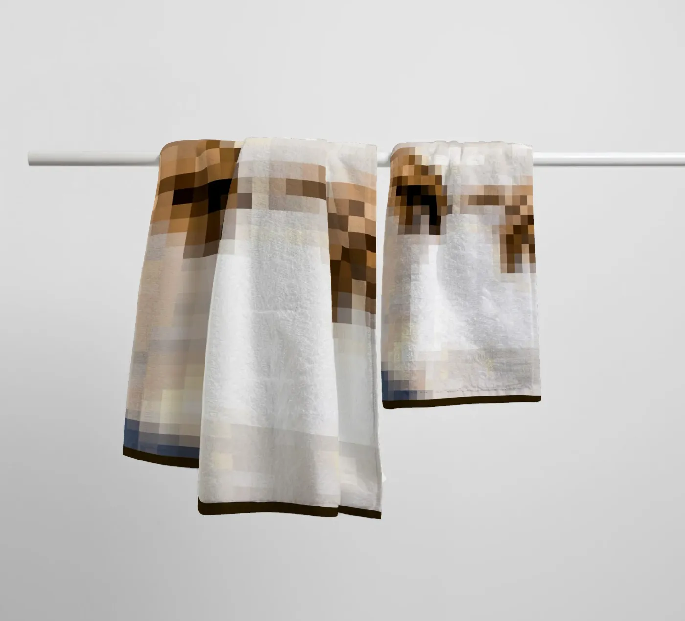 Pixeled Hands badhanddoek van Pixeled