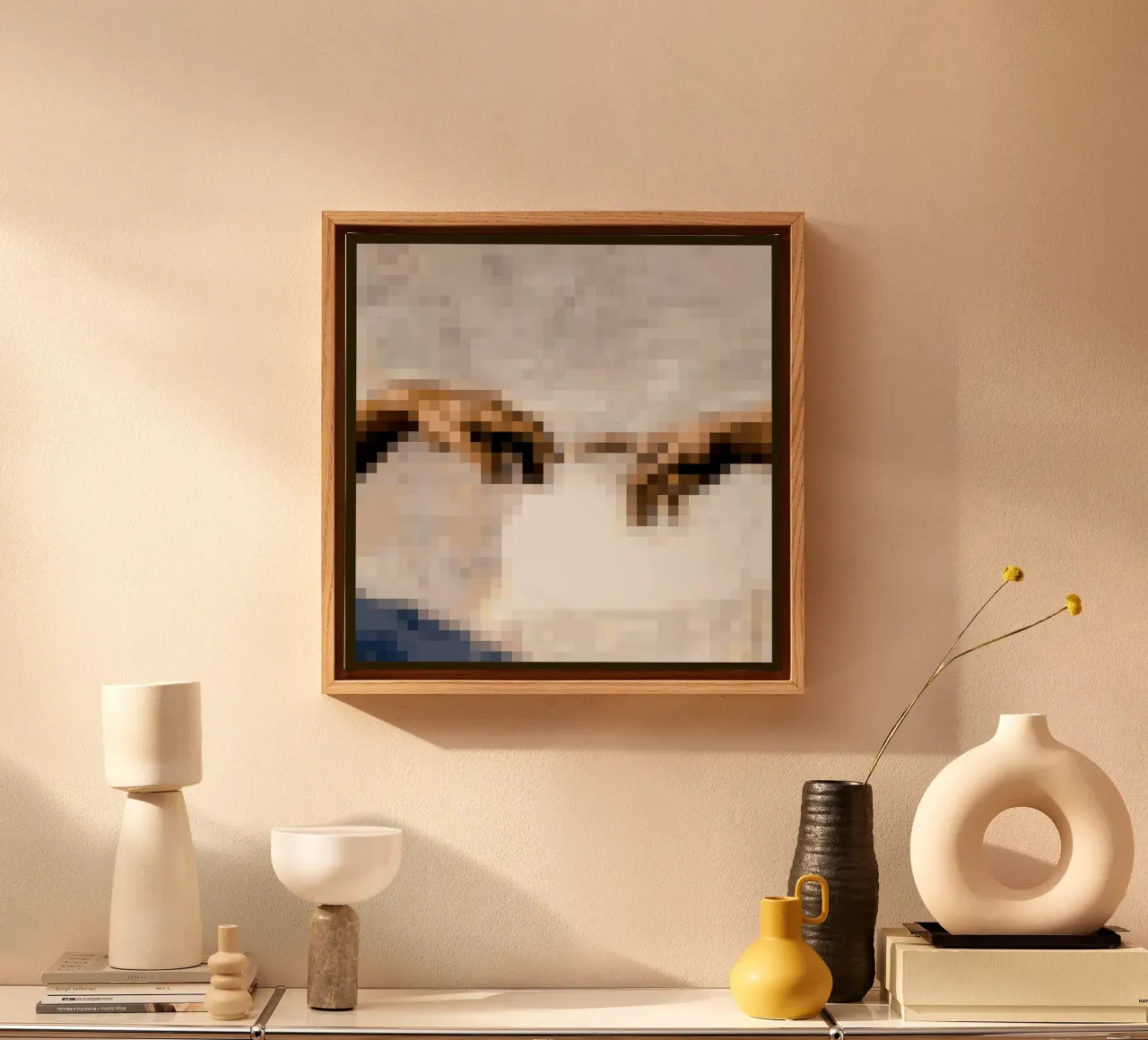 Pixeled Hands tela da Pixeled