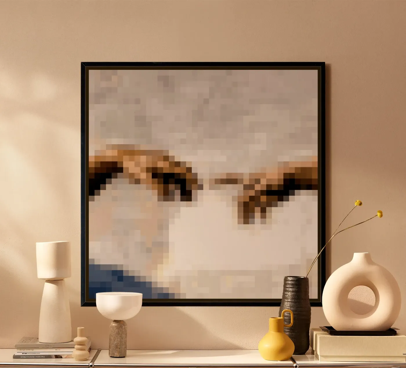 Pixeled Hands poster van Pixeled