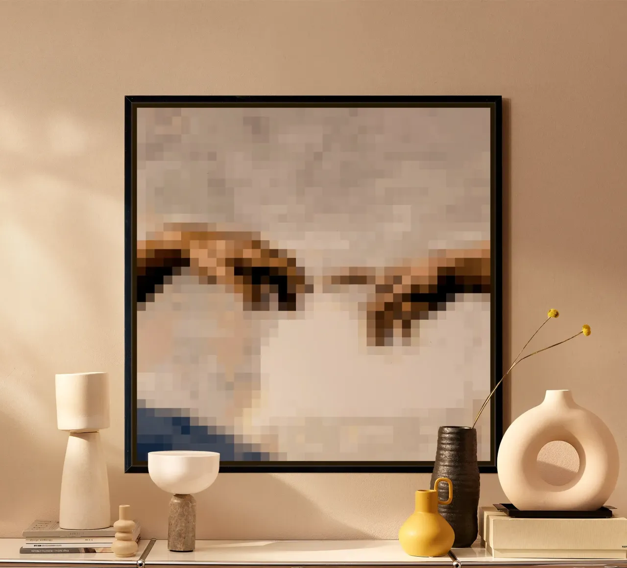 Pixeled Hands poster da Pixeled