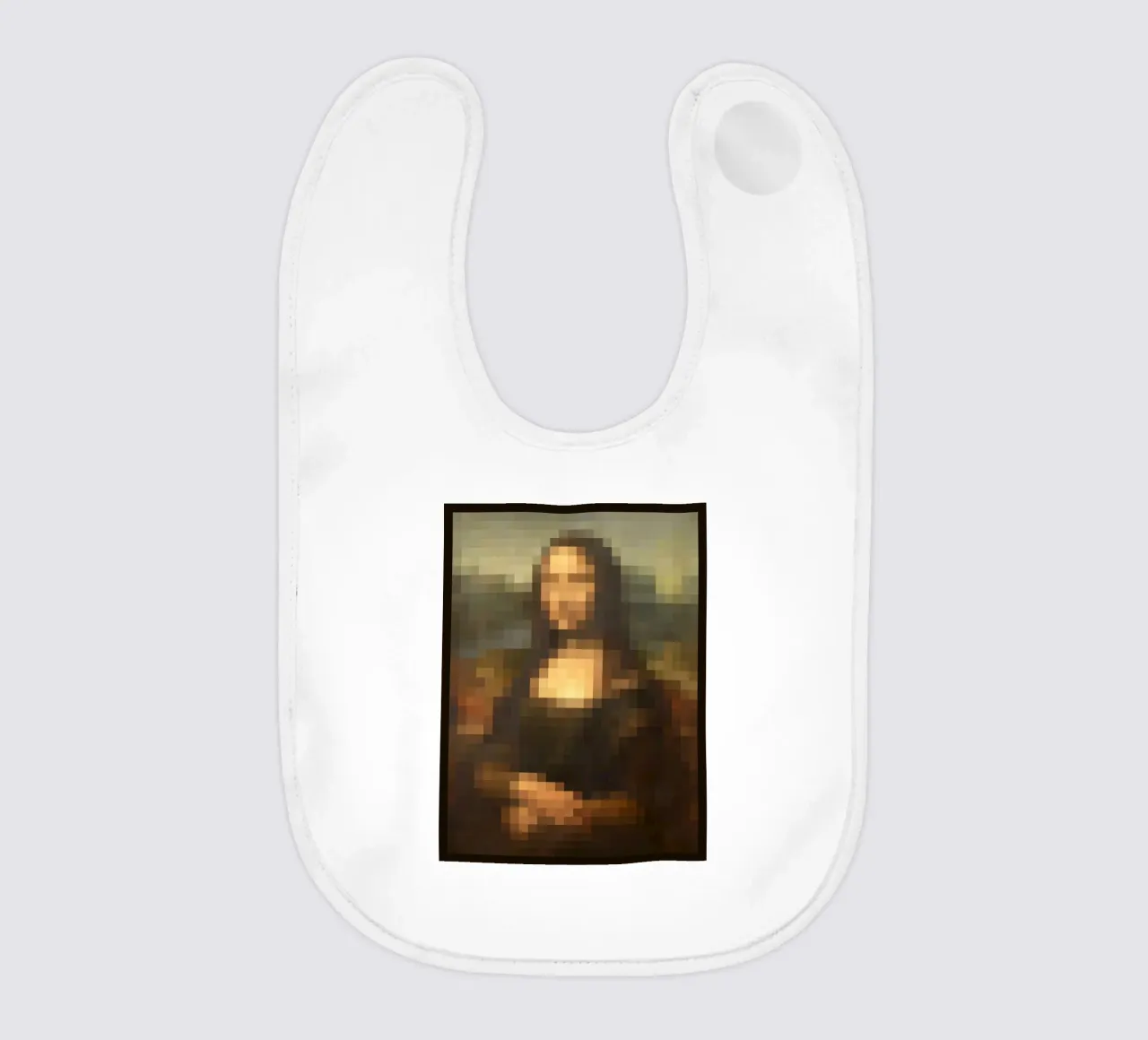 Pixeled Mona Lisa bavaglino da Pixeled