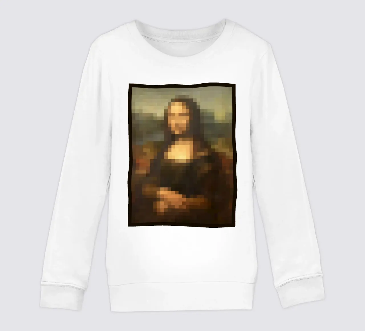 Pixeled Mona Lisa felpa bambino da Pixeled