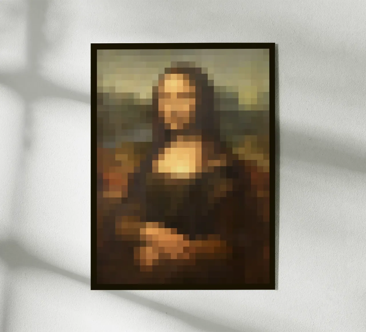 Pixeled Mona Lisa plexiglass da Pixeled