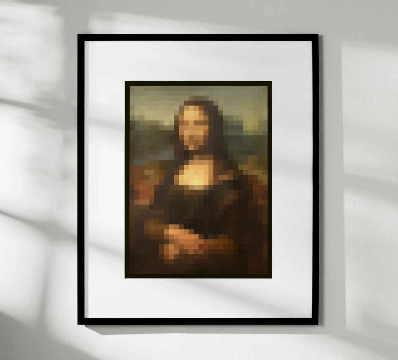 Pixeled Mona Lisa poster da Pixeled