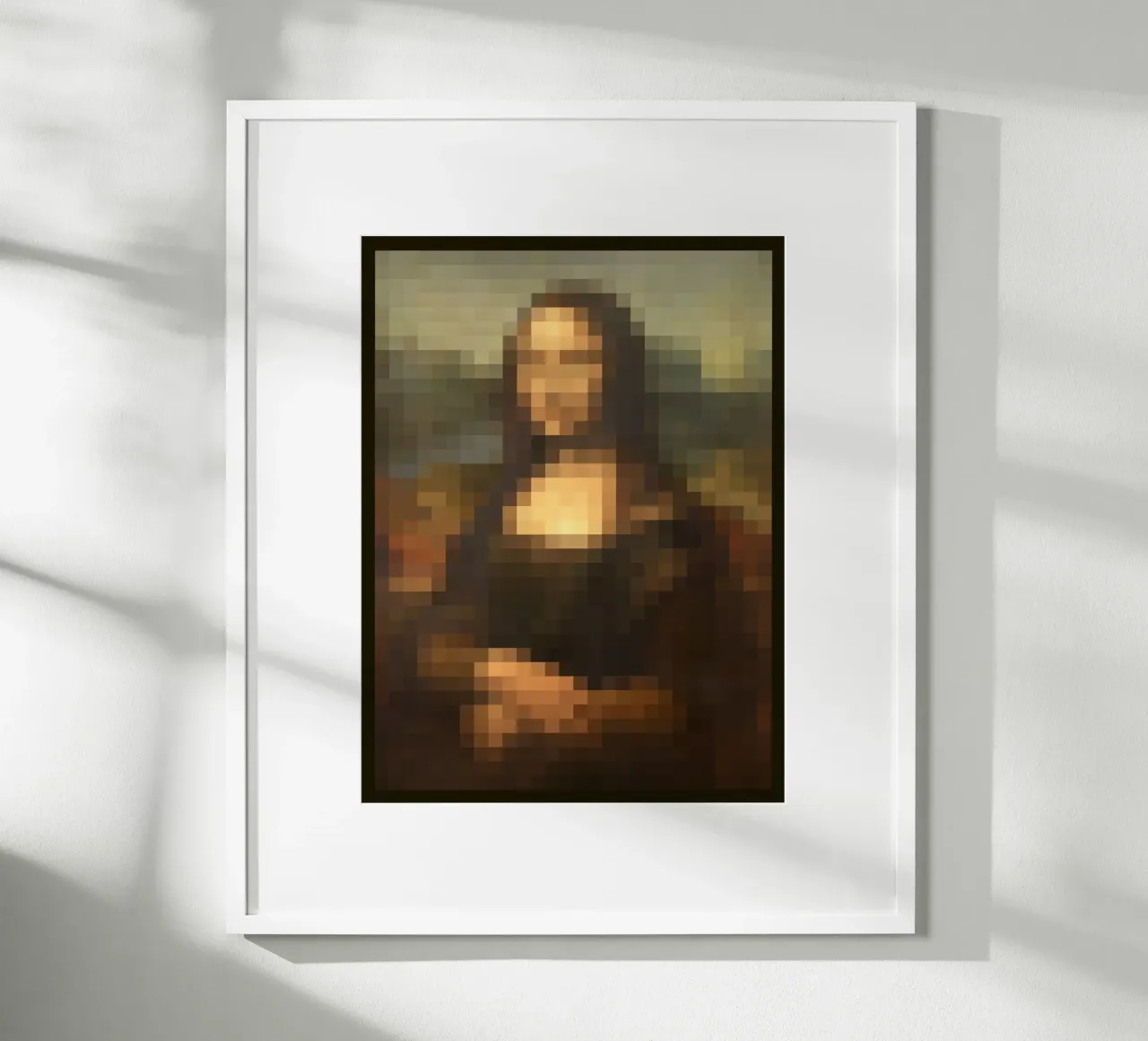 Pixeled Mona Lisa poster da Pixeled