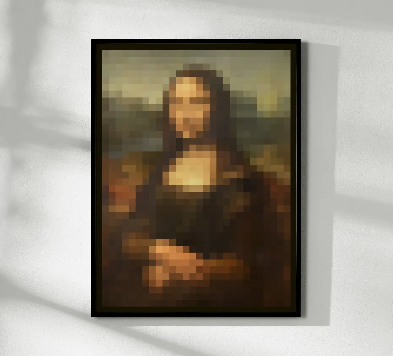 Pixeled Mona Lisa poster da Pixeled