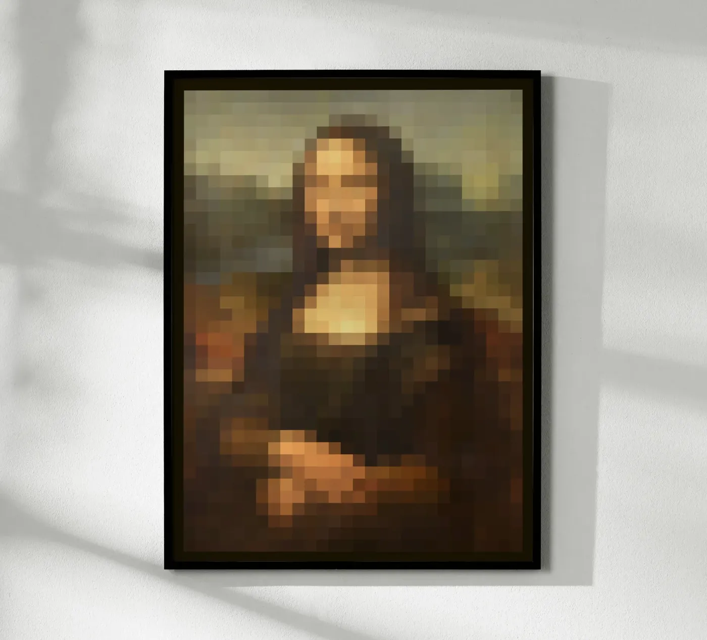 Pixeled Mona Lisa poster da Pixeled