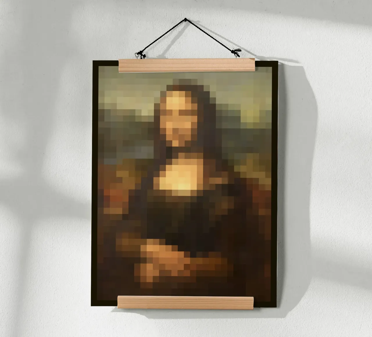 Pixeled Mona Lisa poster da Pixeled