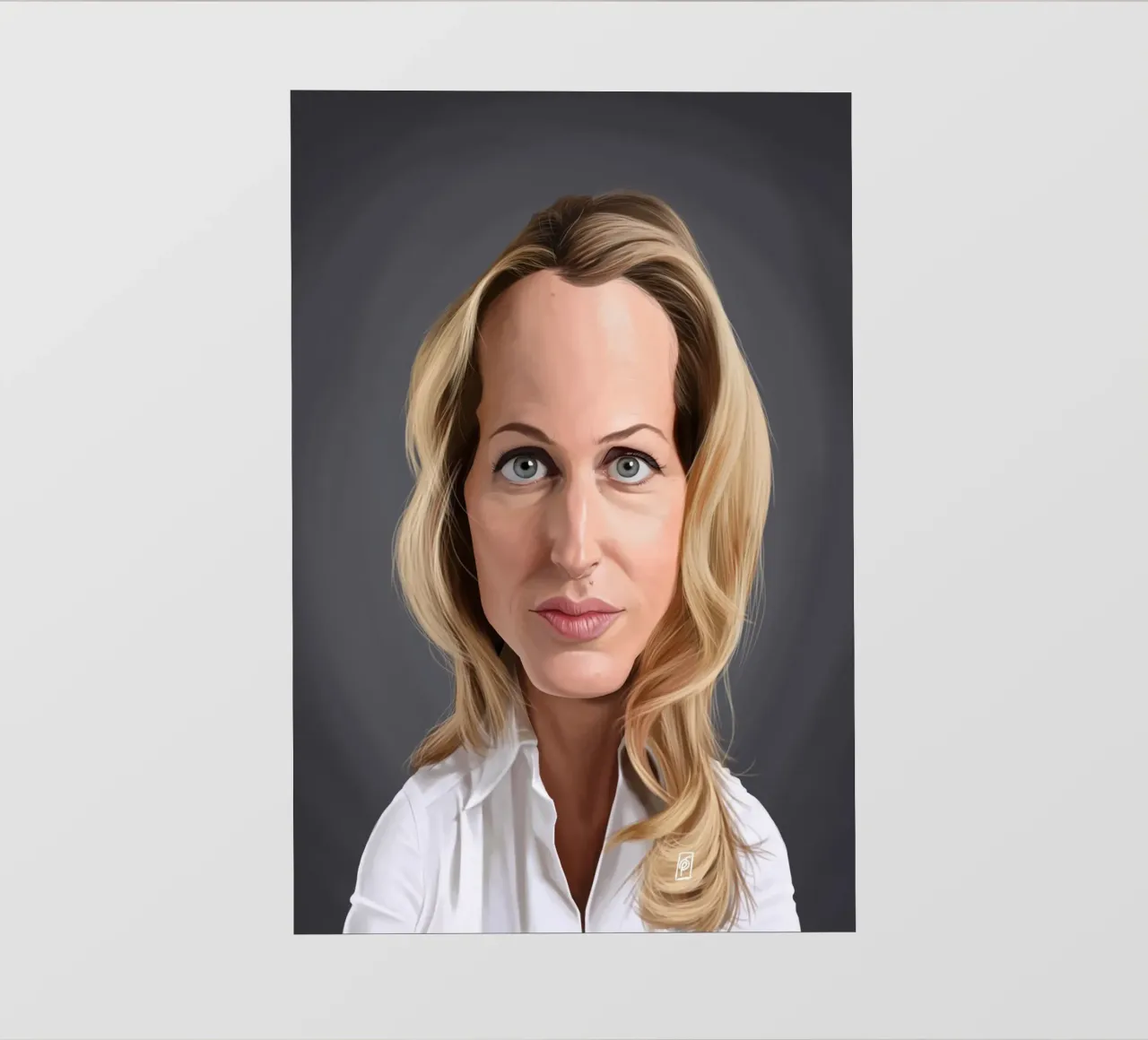 Gillian Anderson pellicola backlit da Rob Art | Illustration