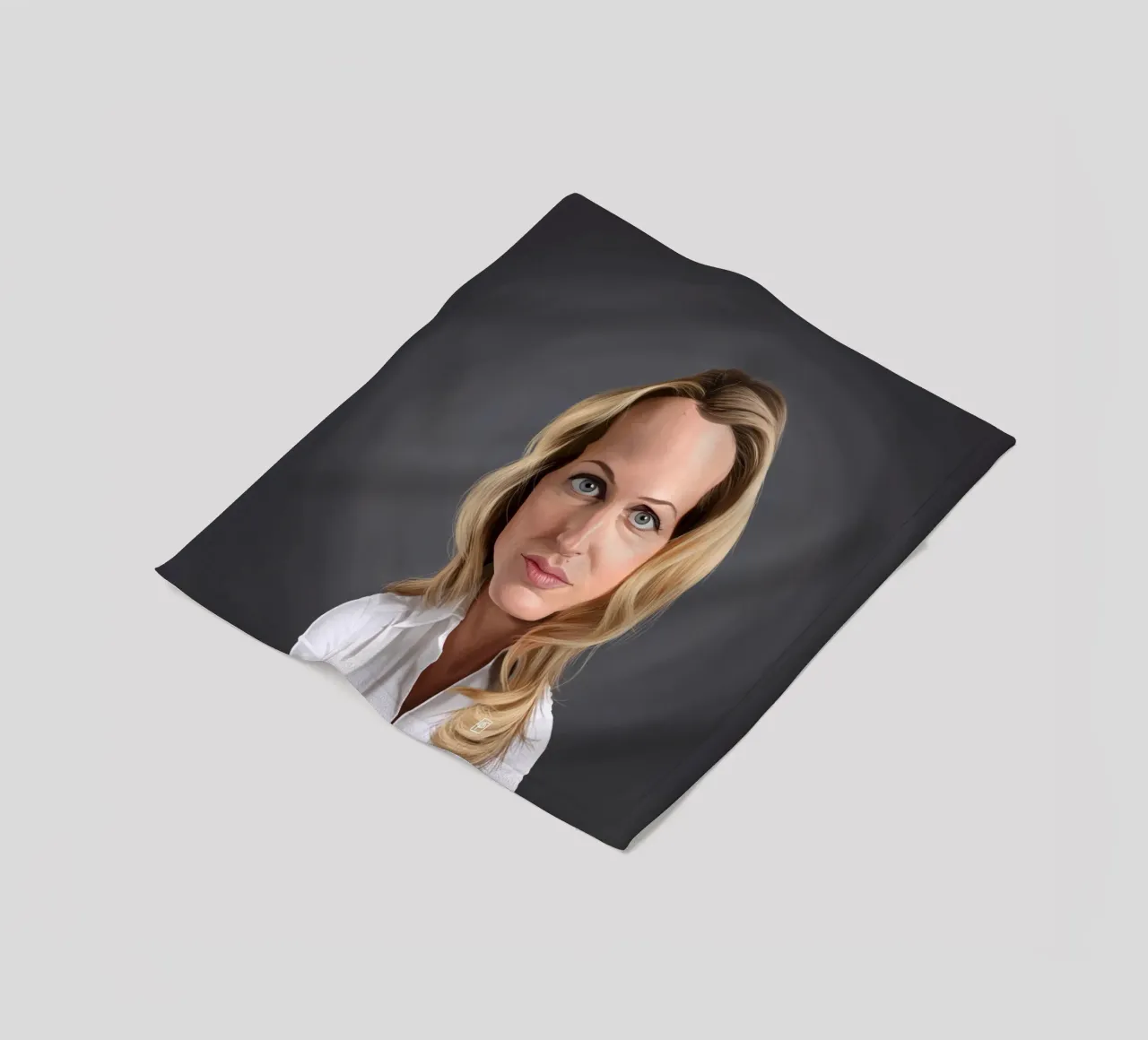 Gillian Anderson coperta in pile da Rob Art | Illustration