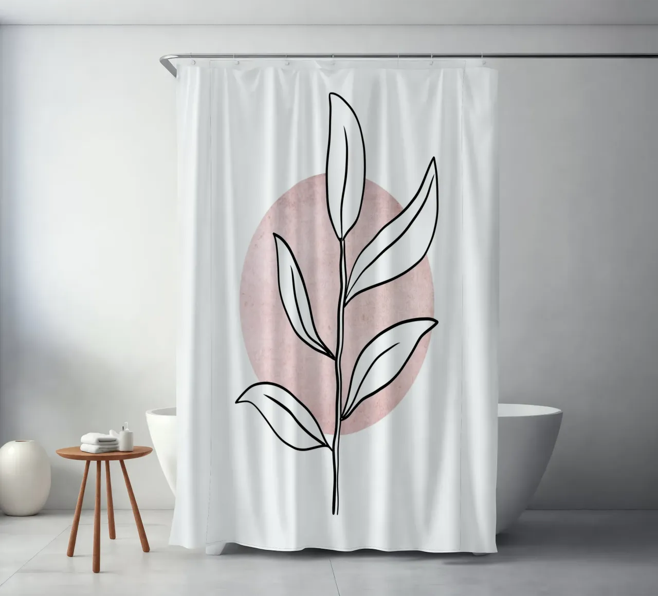 Rose Twig II shower curtain by BAINAI