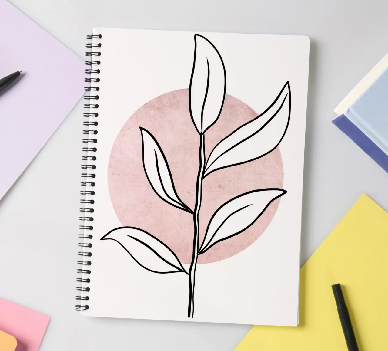Rose Twig II spiral notebook by BAINAI