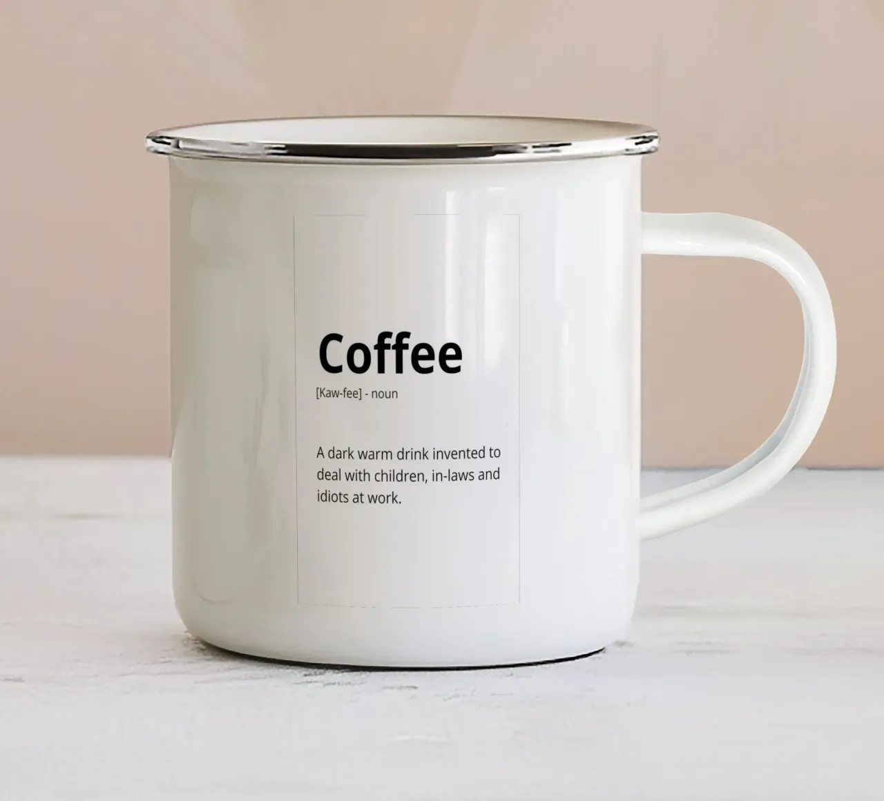 Coffee tazza in smalto da LisaArtes