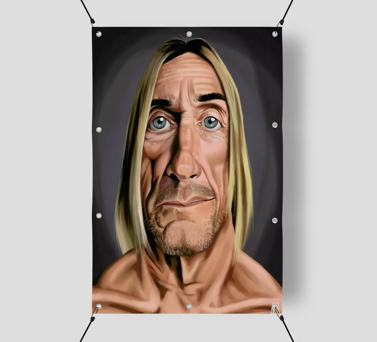 Iggy Pop telo in pvc da Rob Art | Illustration