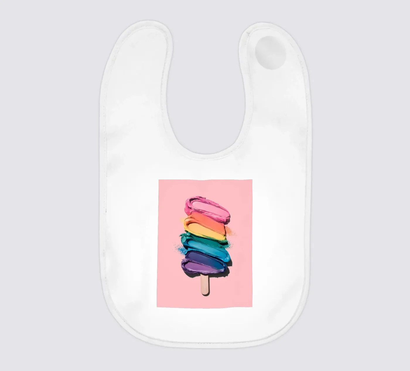 Rainbow Ice Cream Babylätzchen von cafelab
