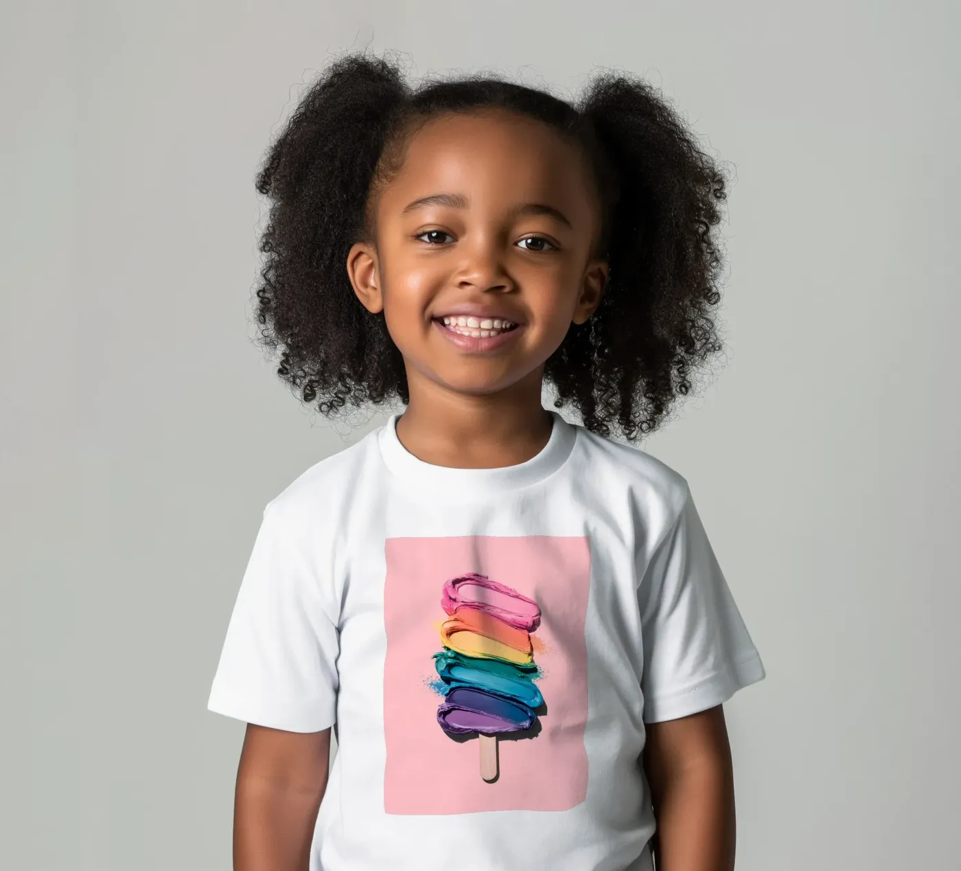 Regenbogen-Eiscreme Kinder T-Shirt von cafelab
