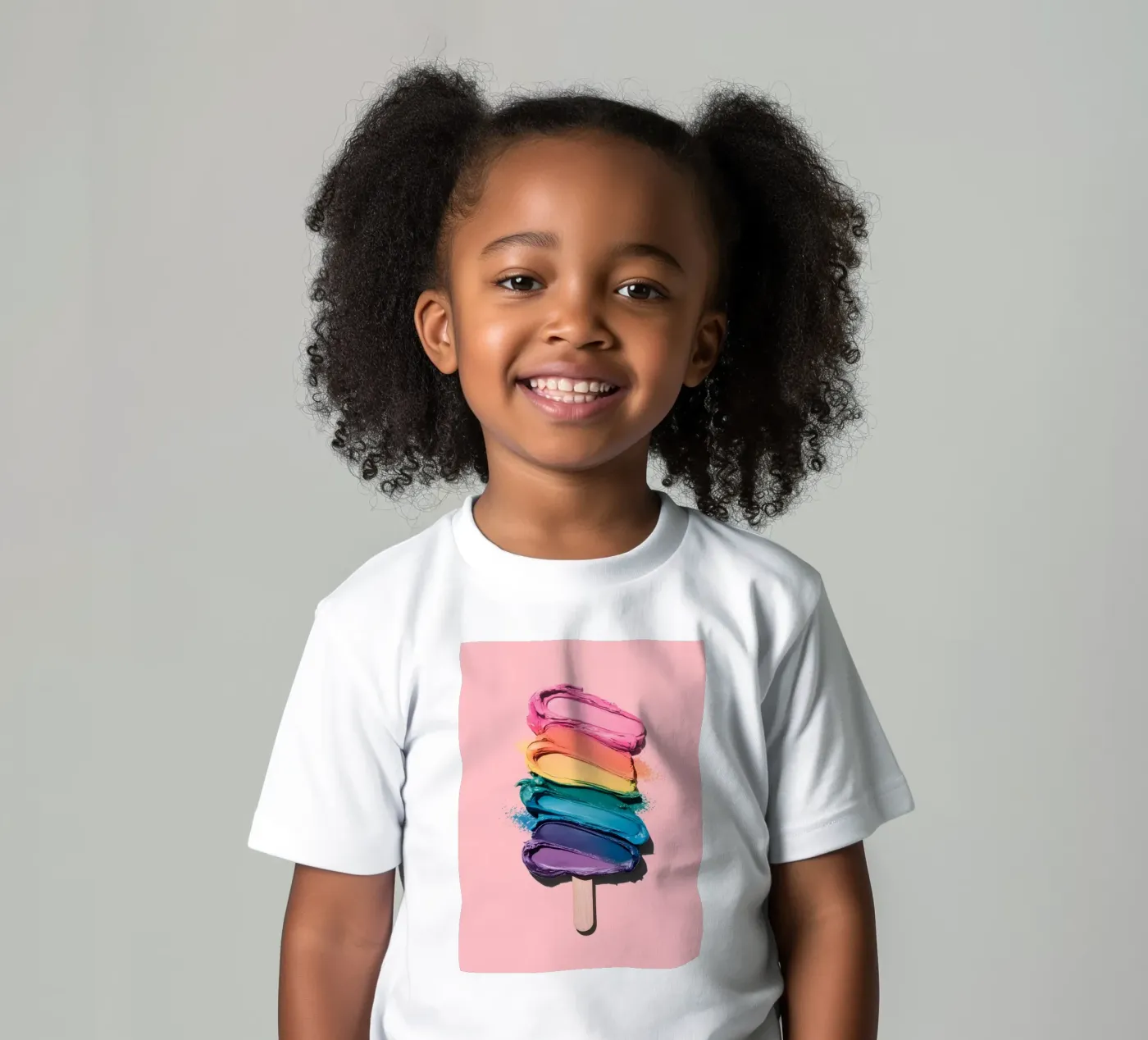 Regenbogen-Eiscreme Kinder T-Shirt von cafelab