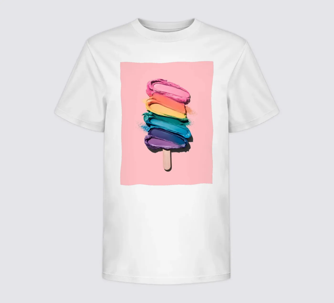 Regenbogen-Eiscreme Kinder T-Shirt von cafelab