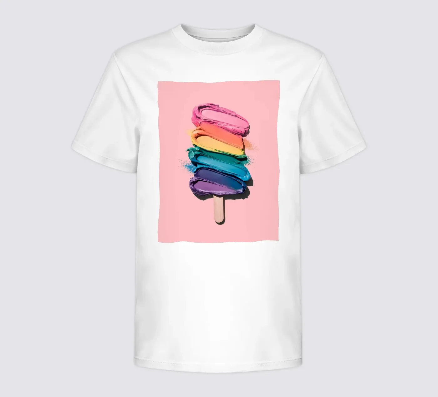 Regenbogen-Eiscreme Kinder T-Shirt von cafelab