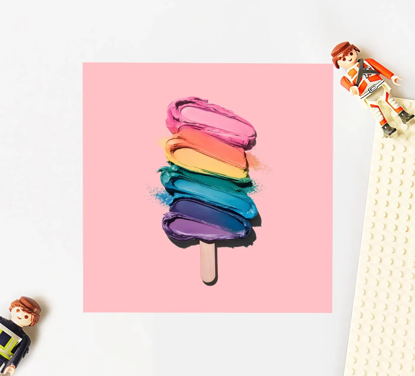 Regenbogen-Eiscreme Sticker von cafelab