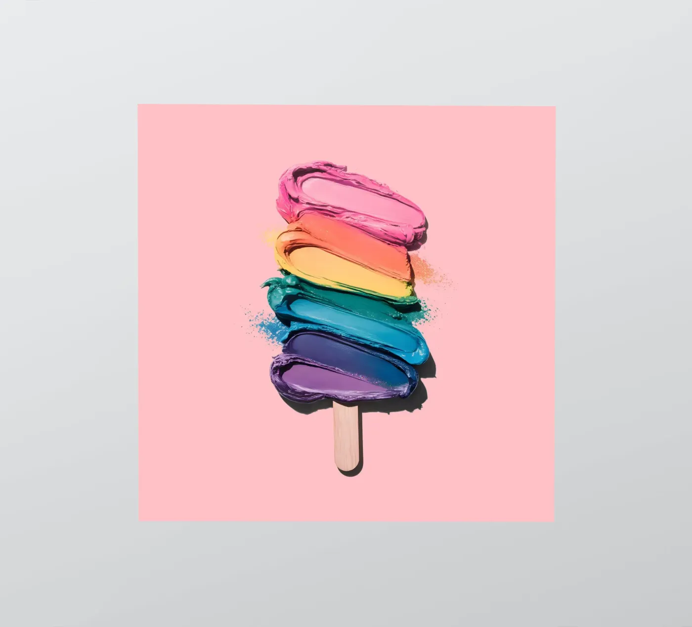 Regenbogen-Eiscreme Sticker von cafelab