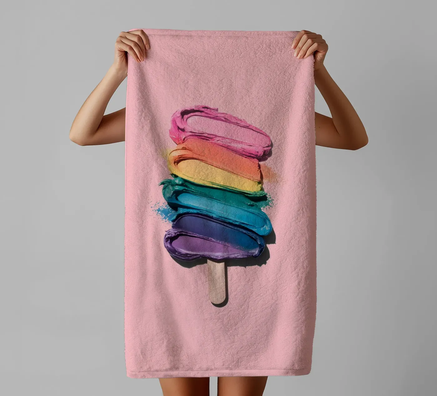 Regenbogen-Eiscreme Handtuch von cafelab