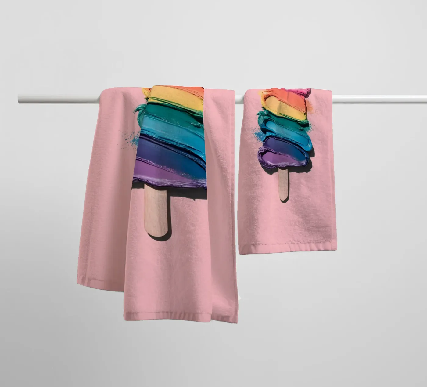 Regenbogen-Eiscreme Handtuch von cafelab