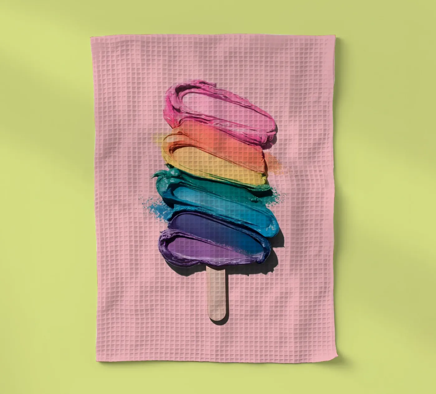 Regenbogen-Eiscreme Geschirrtuch von cafelab