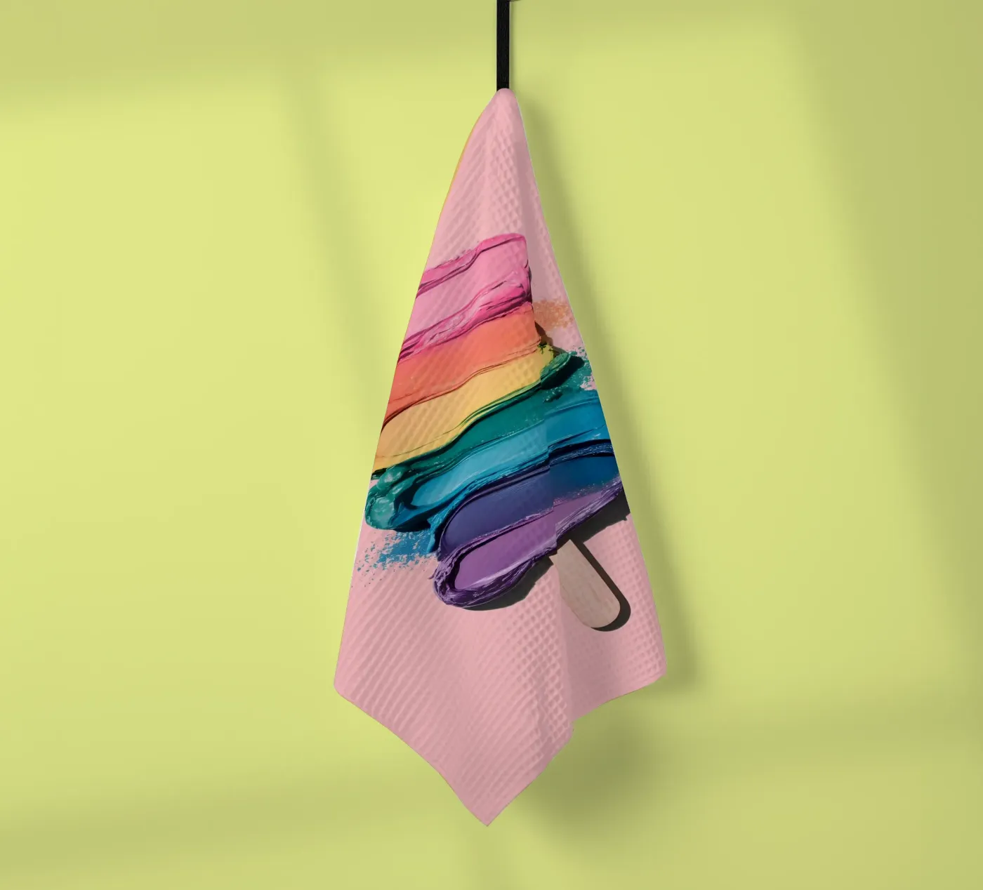 Regenbogen-Eiscreme Geschirrtuch von cafelab