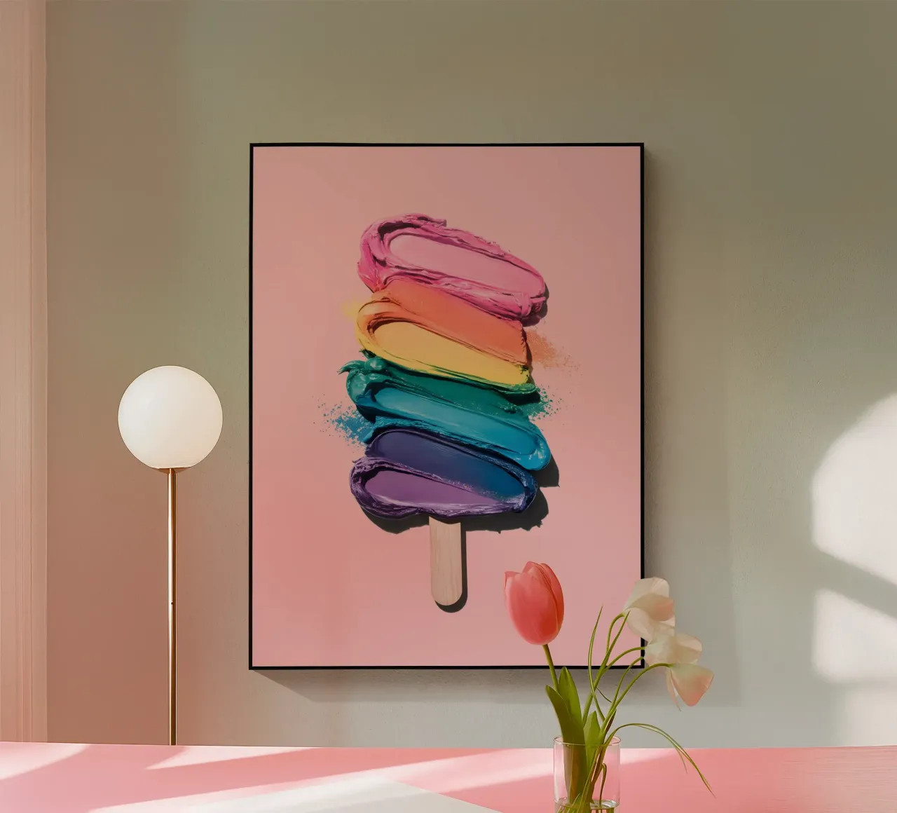 Gelato arcobaleno plexiglass da cafelab