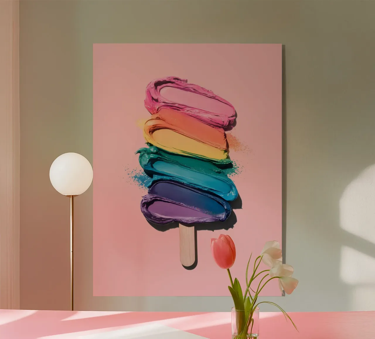 Gelato arcobaleno plexiglass da cafelab