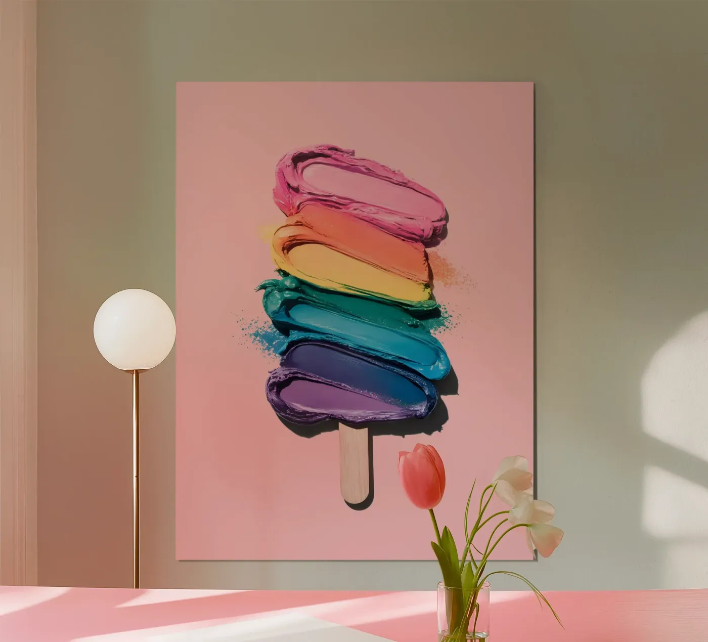 Rainbow Ice Cream Poster von cafelab