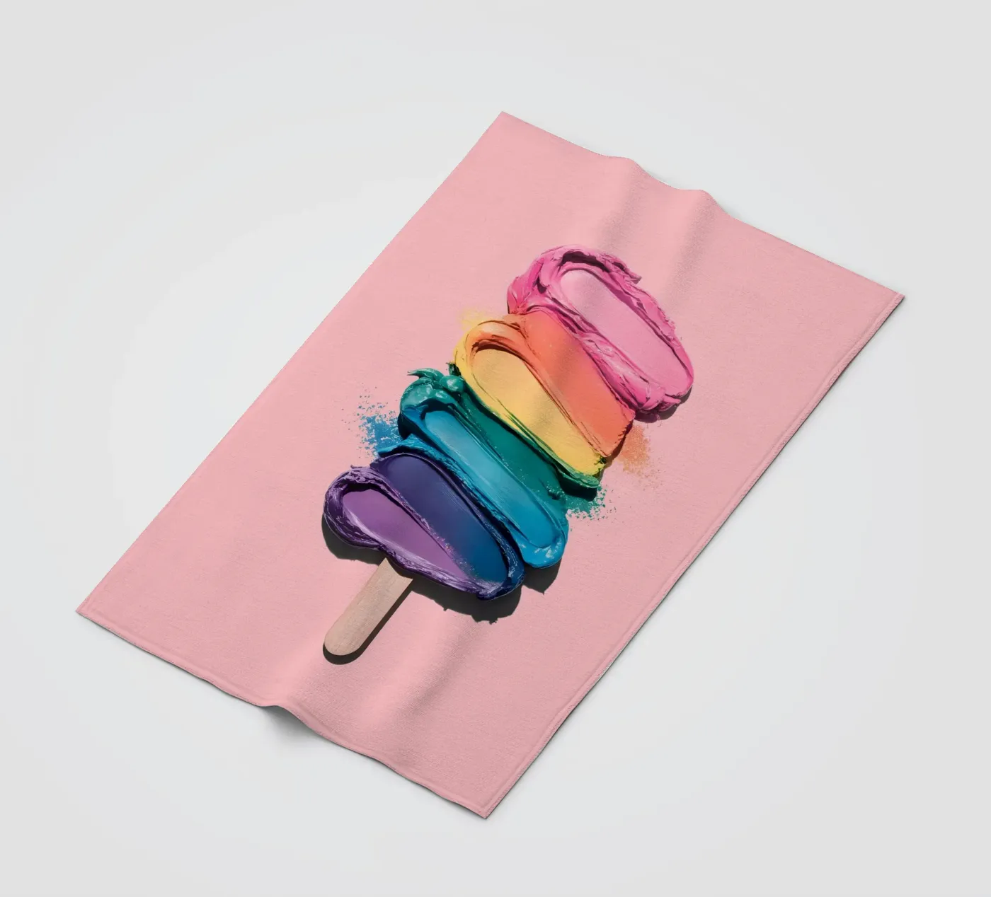 Rainbow Ice Cream Fleecedecke von cafelab