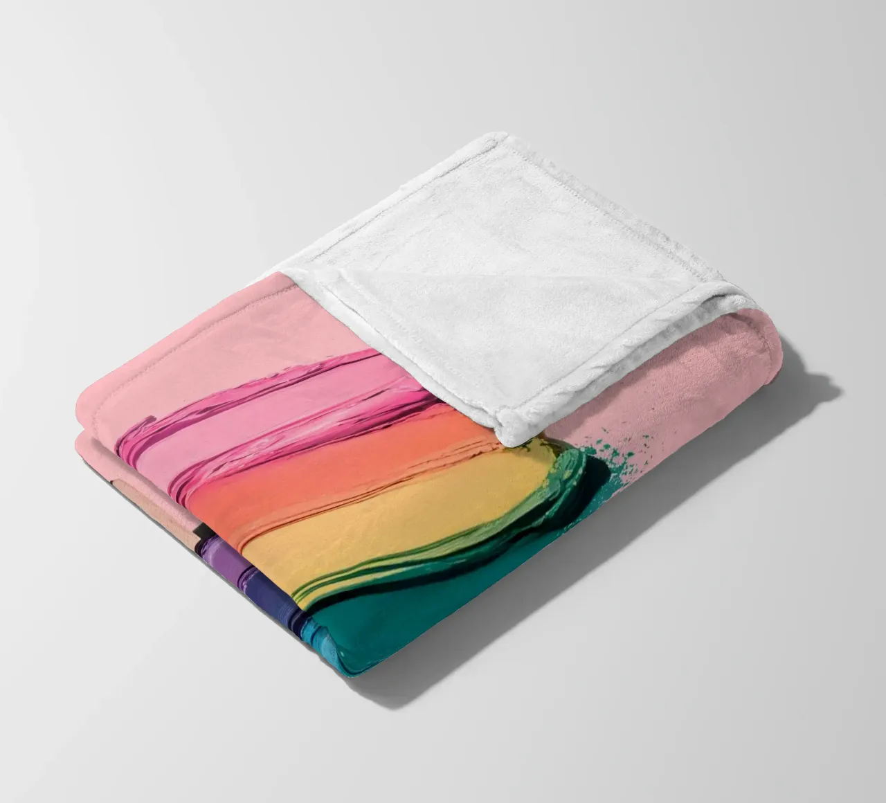 Regenbogen-Eiscreme Fleecedecke von cafelab