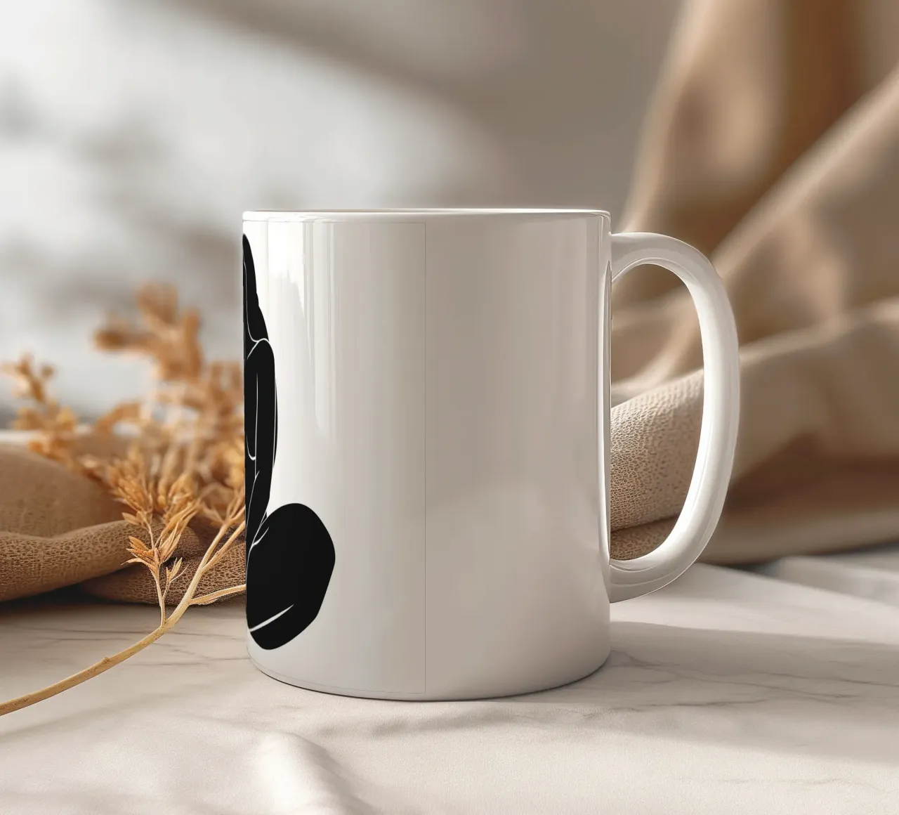 A13 Noir Nude tazza in ceramica da Addillum